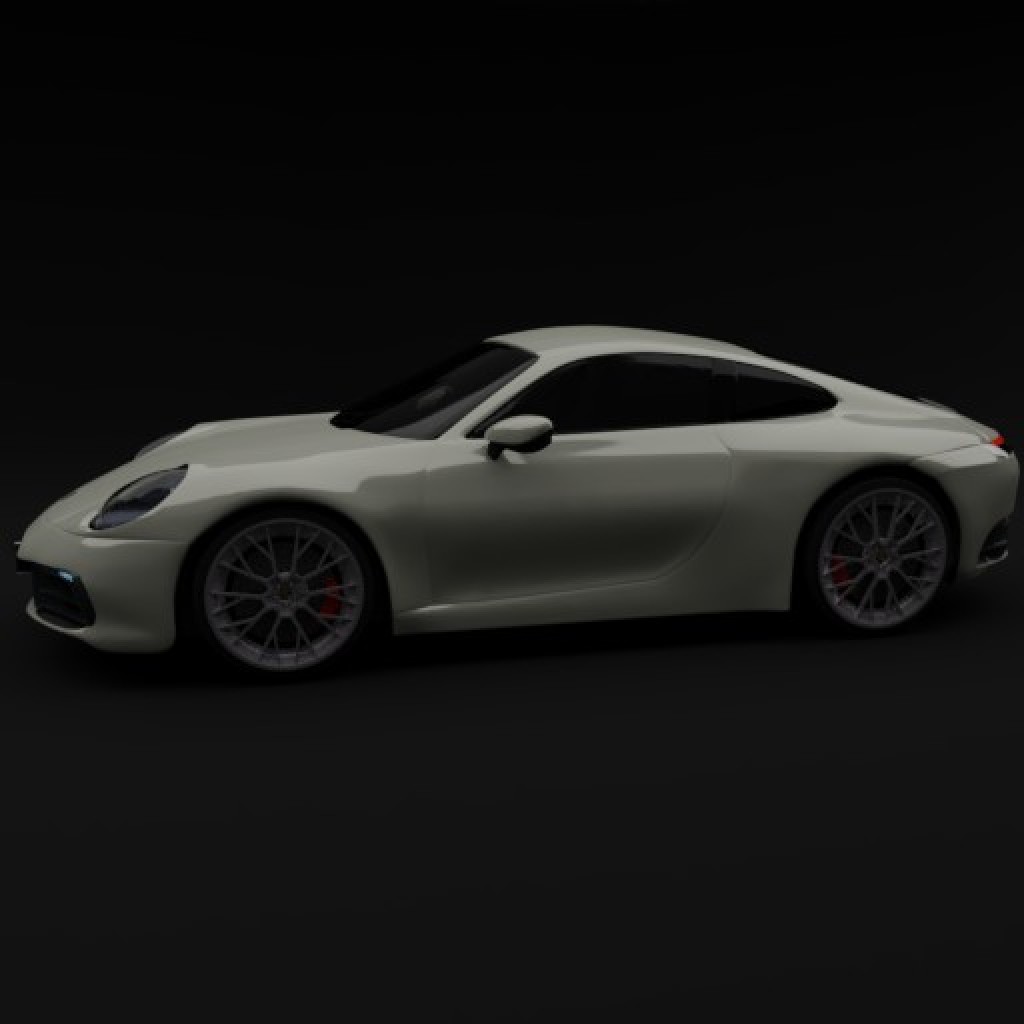 Realistic new 2020 porsche 911 carrera 4s 992 with materials preview image 5